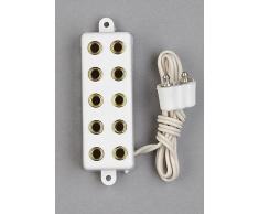 Verteiler Braun, 5-fach, Krippenbeleuchtung Krippenzubehör