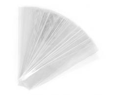 kgpack 200 Cellophantüten klar 25 x 5 cm Zellophantüten Tütchen transparent kleine Kindergeburtstag Gastgeschenke Zellophanbeutel Candy bar, Süßigkeiten Bonbons tüten OPP Geschenktüten Plätzchen