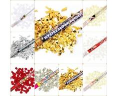 8 Konfetti Shooter Konfettikanonen Hochzeit Konfettishooter 60cm (silber )