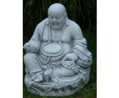 Figur Lachender Buddha H 30 cm Deko Skulptur aus Beton