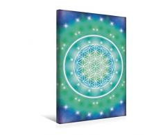 Calvendo Premium Textil-Leinwand 30 cm x 45 cm hoch, Blume des Lebens - Entspannung | Wandbild, Bild auf Keilrahmen, Fertigbild auf echter Leinwand. von Dolphins DreamDesign Kunst Kunst