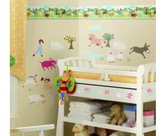 RoomMates - Wandsticker Farmtiere Bordüre 12,8 cm x 4,5 m