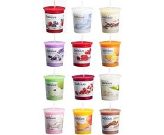 Giftbrit Bolsius-12 Stück gemischte Duftkerzen, Multi, Regular