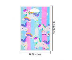 LEEQ Geschenktüten mit Einhorn-Motiv, für Geburtstage, Babypartys, Partys, Veranstaltungen, 40 Stück