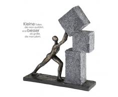 Casablanca - Skulptur - Dekofigur - Stacking - Poly - Farbe: Bronze - 30,5 x 28 cm