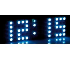 infactory Moderne LED-Wecker: LED-Designer-Wecker Blue 24 (LED-Wecker Digital Design)