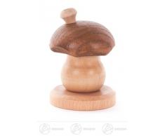Räuchermann Räucherpilz Braunkappe, gewellter Rand Breite x Höhe x Tiefe 5 cmx7 cmx5 cm NEU Erzgebirge Rauchmann Räucherfigur