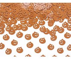 500 Stk Kürbisse Streuteile Tischschmuck Halloween orange Kürbis Deko Streudeko Tischdeko Herbst Party Dekokürbisse Halloweendeko Tischschmuck orange