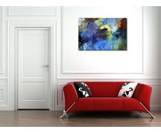 Acryl und Ölfarben auf Hartfaserplatte - 60x40 cm - Textil-Leinwandbild auf Keilrahmen - Wand-Bild - Kunst, Gemälde, Foto, Bild auf Leinwand - Abstrakt