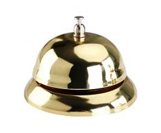 Toyvian Handglocke Tischglocke Tischklingel Glocke Antwort Buzzer für Büro Klassenzimmer Rezeption Restaurant Hotel & Bar Service(Golden)