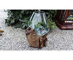 Wurzelholz Glas Vase XXL, Geschenk Deko Glas XXL, Einzigartige Gamal XXL, Wurzel Holz Liqva XXL, Teakholz Glas Vase XXL,Kaffeebaum Vase XXL, Blumenvase XXL, Design vase XXL