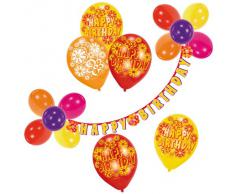 Riethmüller 450006 - Deko Set - Happy Birthday, Girlande und Luftballons