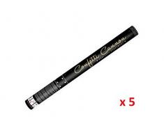 Luftschlangen Streamer Konfetti Kanone Umweltfreundlich Sehr Einfach zu Reinigen Auto-schmuck (5x60 gold)