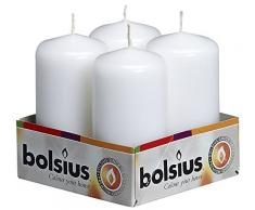 Stumpenkerze in Weiß (4er Pack)