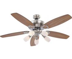 Deckenventilator Ventilator mit Zugschalter Beleuchtung Globo Jerry 0337/ 034037