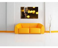 Mikrofon Rockabilly Retro, Leinwandbild, Kunstdruck, Keilrahmen, Motive, Poster, Format:100x70 cm