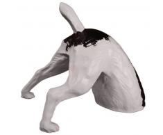 Halber Hund grabend, Jack Russel Terrier Deko Figur Garten