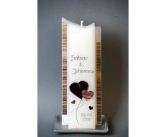 Hochzeitskerze - in Sonderform ; inkl. Beschriftung ! I 23