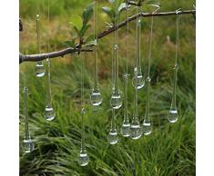 DAHI 12 pcs Christbaumschmuck eiszapfen eistropfen Anhänger aus Glas zum Hängen Weihnachten Dekoration