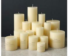 XIAOTAIZINAI Nordische Klassische weiße Zylinderkerze Nordische Aromatherapie-weiße Kerzen Haupthochzeitskerzenwachs Romantische Parfumkerze FF80F-7.5X15