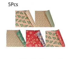 NINGYE Geschenkpapier-Rollen, Weihnachtspapier, Geschenkpapier