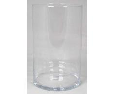 INNA-Glas Bodenvase Roman, Zylinder - rund, klar, 40cm, Ø 25cm - XXL Vase - Deko Vase