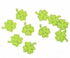 40 Stück Filz Kleeblätter Streudekoration Silvester. Länge 3,5cm