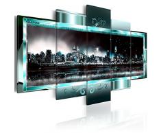 murando - Bilder 100x50 cm Vlies Leinwandbild 5 TLG Kunstdruck modern Wandbilder XXL Wanddekoration Design Wand Bild - New York Abstrakt 020111-29