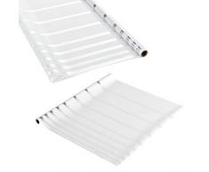 [casa.pro] Sichtschutzfolie für Fenster gestreift - Statisch haftend 67,5cm x 3m Milchglasfolie mit Muster Linien - Tür Fensterfolie Blickdicht Selbstklebend