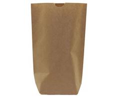 25 Papier Beutel mit Boden - Kreuzbodenbeutel - 14 x 22 cm - ungefädelt - aus Kraftpapier für Geschenktüten, Gastgeschenke, Mitgebsel, DIY Adventskalender, zum Basteln uvm. -TOP QUALITÄT aus Deutschland von KuschelICH- (25 Stk.)