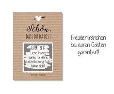 Gastgeschenk Hochzeit - Rubbelkarten Kraftpapier