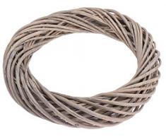 Spetebo Deko Holzkranz 45 cm - XXL - Kranz aus Kubu Rattan Kranz Türkranz
