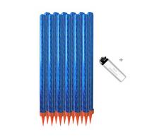 12 Stück je 120 Sek. Eissterne-Zaubersterne-Eisfontäne-Traumsterne ideal für Verlobung-Hochzeit-Geburtstag Jugend-Party-Feuerwerk Tischfeuerwerk als Deko für Kuchen Torten und Flaschen, Hülle in blau