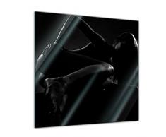 Glasbild - Frau Erotik - 20x20 - Deko Glas - Wandbild aus Glas - Bild auf Glas - Moderne Glasbilder - Glasfoto - Echtglas - kein Acryl - Handmade