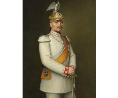 Artland Qualitätsbilder I Poster Kunstdruck Bilder 30 x 40 cm Menschen historische Persönlichkeiten Malerei Braun A3BF Bildnis Kaiser Wilhelm II