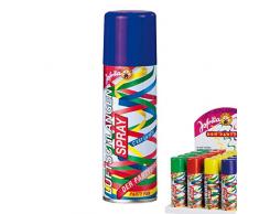 Amakando Luftschlangen Spray Motto Party Schlangenspray blau Silvester Sprühschlangen Luftschlangenspray Karneval Accessoires Mottoparty Kosmetik Fasching Partyspray