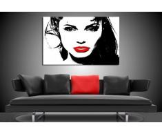 Angelina Jolie Leinwand Bild 100x70cm k. Poster ! Bild fertig auf Keilrahmen ! Pop Art Gemälde Kunstdrucke, Wandbilder, Bilder zur Dekoration - Deko. Film / Tv Stars Kunstdrucke