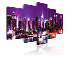 murando - Bilder New York 200x100 cm Vlies Leinwandbild 5 TLG Kunstdruck modern Wandbilder XXL Wanddekoration Design Wand Bild - Stadt Panorama 030111-2