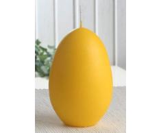 CandleCorner Eikerzen Eikerze, mittel, Größe 3, ca. 12 x 8 cm, zitronengelb