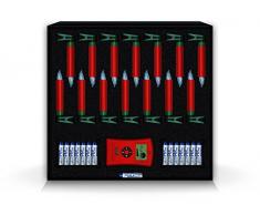 LUMIX Deluxe Mini, kabellose LED-Mini-Christbaumkerzen, Basis-Set mit 14 Kerzen und IR-Fernbedienung, 5x dimmbar, Flackermodus, Rot, Art. 75346