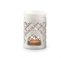 Pyjoma Duftlampe, Keramik, weiß, 12 x 12 x 12,5 cm