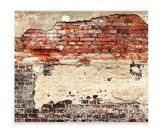 murando - Fototapete 400x280 cm - Vlies Tapete - Moderne Wanddeko - Design Tapete - Wandtapete - Wand Dekoration - Ziegel Ziegelstein f-A-0503-a-b