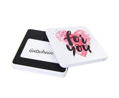 KHI Gutscheindose Geschenkdose Dose für Gutschein, Verpackung für Gutschein (for You)