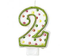 amscan International Geburtstagskerze 2, gepunktet