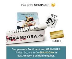Grandora W5444 Wandtattoo Wandsticker Zitat Spruch Glaube an Wunder Liebe und Glück Flur Wohnzimmer Schlafzimmer weiß (BxH) 146 x 58 cm
