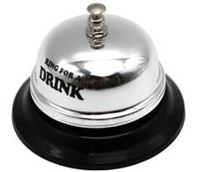 Hioni Tischglocke Rezeptionsklingel Tischklingel Empfangsglocke (Ring for a Drink)