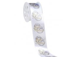 Geschenkband Just married, 3 Meter-Rolle