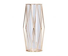 joyMerit Eisen Blumenvase Tischvase Bodenvase Blumenkasten Pflanztasse Blumentopf Pflanztopf Pflanzvase für Hause Geburtstag Urlaub - Champaign-L