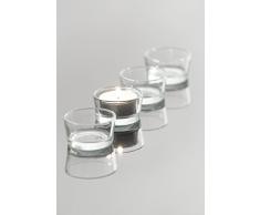 SANDRA RICH, Teelichthalter, Teelichtglas tealight holder H3cm/5cm clear Art.: 708-3