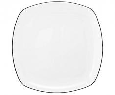 Seltmann Weiden Dessertteller Lido Black Line Porzellan weiß/schwarz